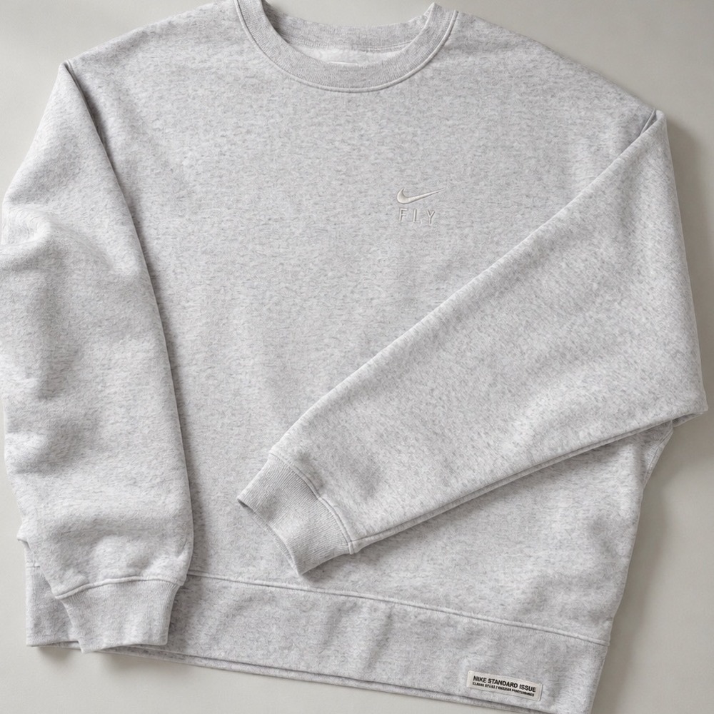 Nike Light Gray Crewneck Sweatshirt